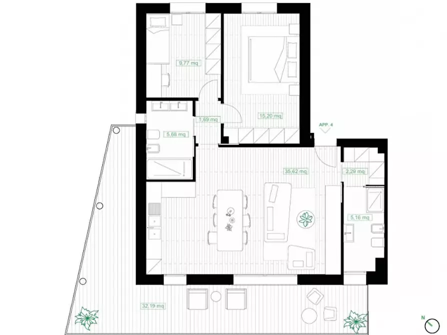 Immagine 17 di Appartamento in vendita  in Via Pietro Bertolini a Treviso