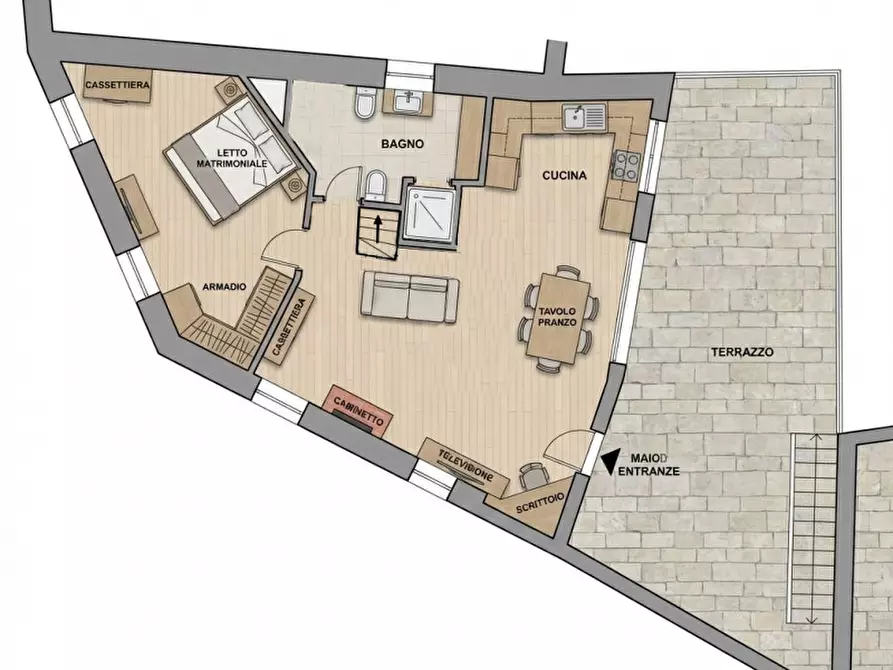 Immagine 43 di Appartamento in affitto  in Via Pietro Bembo 112 a Asolo