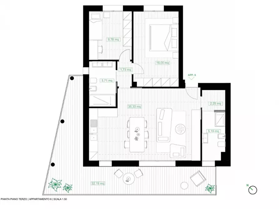 Immagine 22 di Attico in vendita  in Strada comunale delle Corti a Treviso
