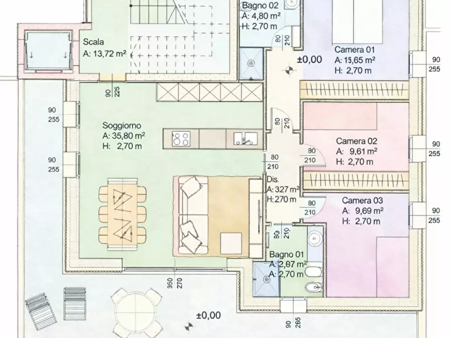 Immagine 2 di Appartamento in vendita  in Via Andrea Naccari a Padova