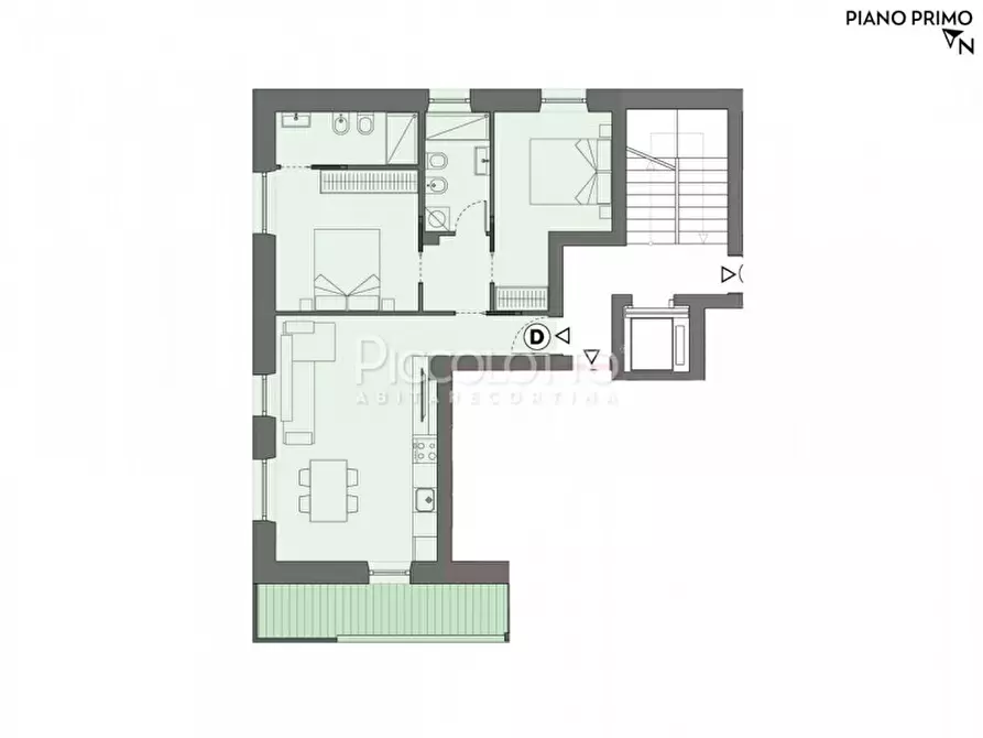 Immagine 13 di Appartamento in vendita  in Località Zuel a Cortina D'ampezzo