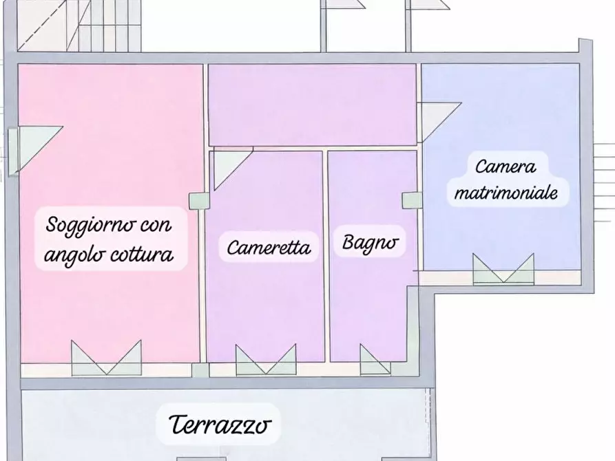 Immagine 13 di Appartamento in vendita  in Via Romana a Arezzo