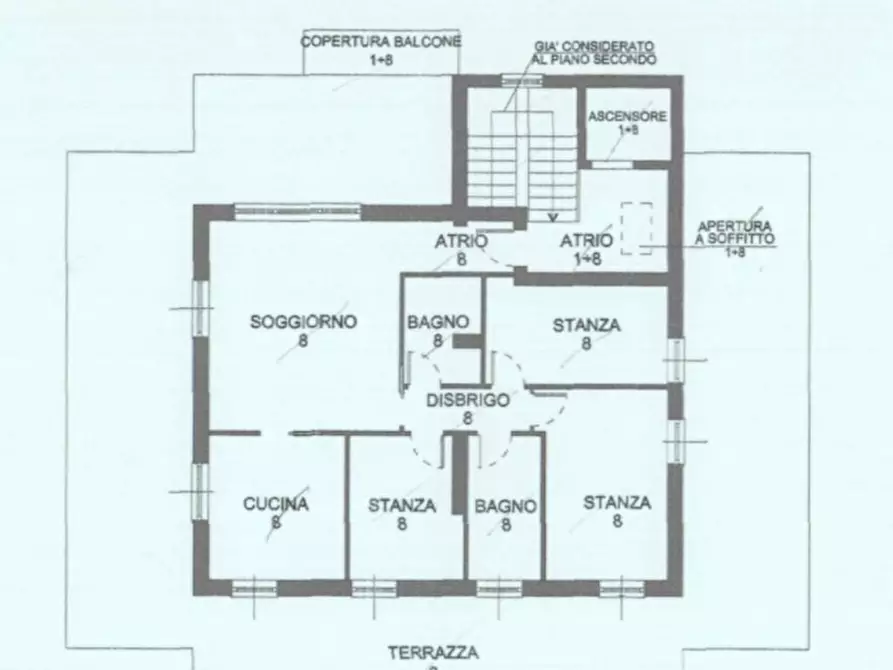 Immagine 40 di Attico in vendita  in Via Ezio Maccani 117 a Trento