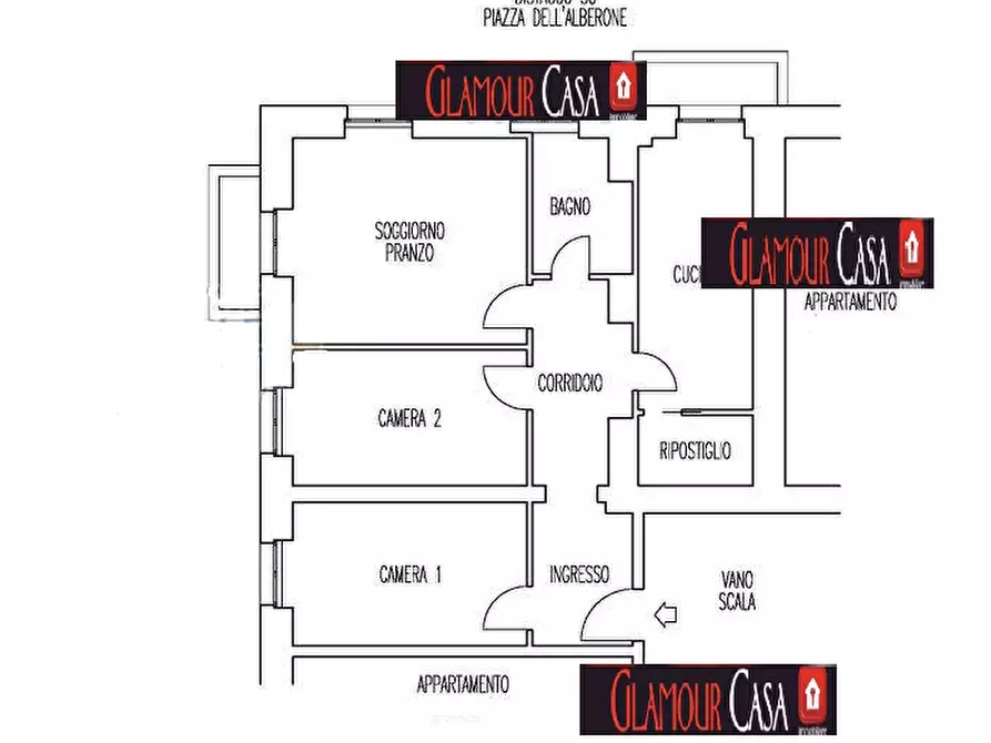 Immagine 24 di Appartamento in vendita  in Piazza dell'Alberone a Roma