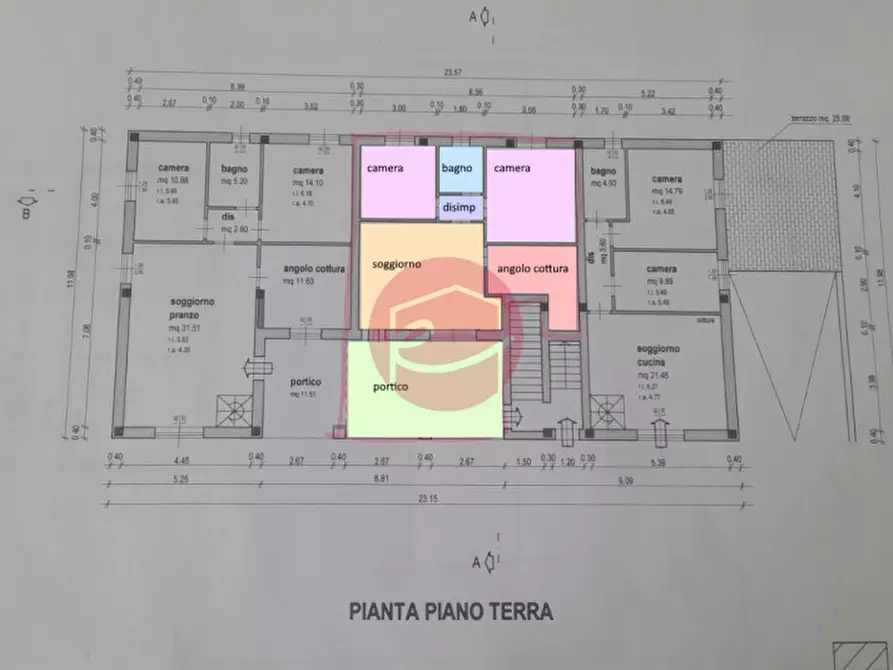 Immagine 18 di Appartamento in vendita  a Santarcangelo Di Romagna