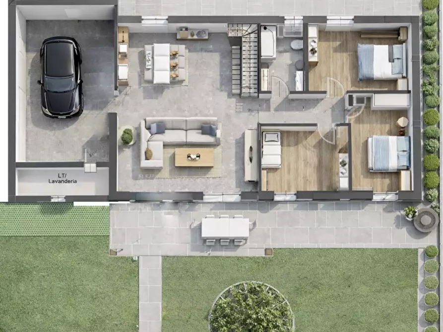 Immagine 2 di Villa in vendita  in via cattaneo a Montichiari