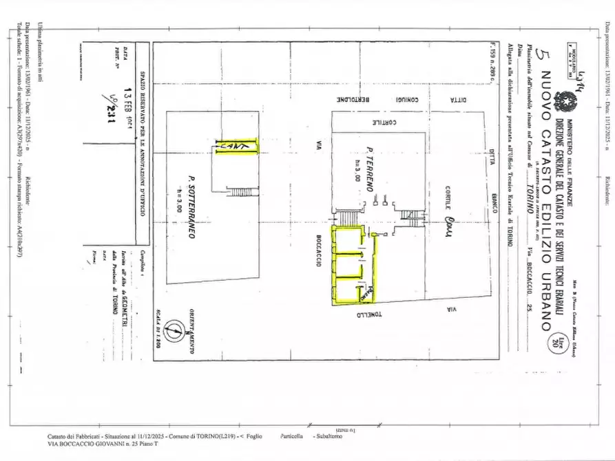 Immagine 23 di Appartamento in vendita  in Via Giovanni Boccaccio, 25 a Torino
