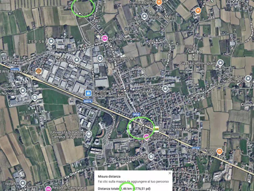 Immagine 1 di Terreno in vendita  in Via Vittorio Emanuele II a Legnaro