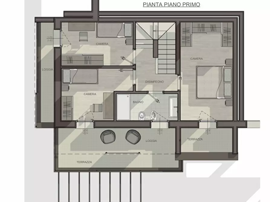 Immagine 22 di Casa trifamiliare in vendita  in Via Antonio Meucci a Montegrotto Terme