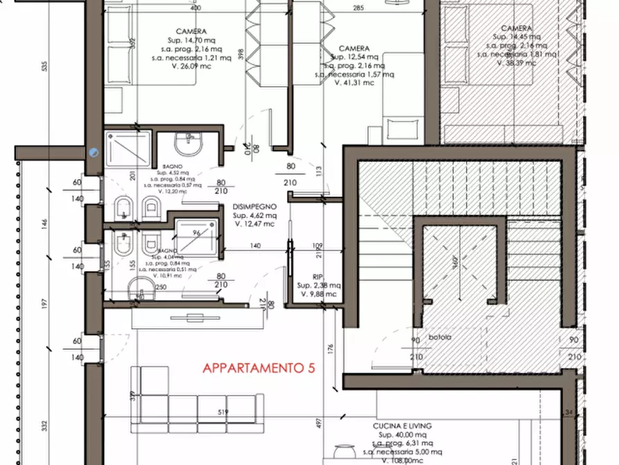 Immagine 23 di Casa trifamiliare in vendita  in via di Bella a Montegrotto Terme