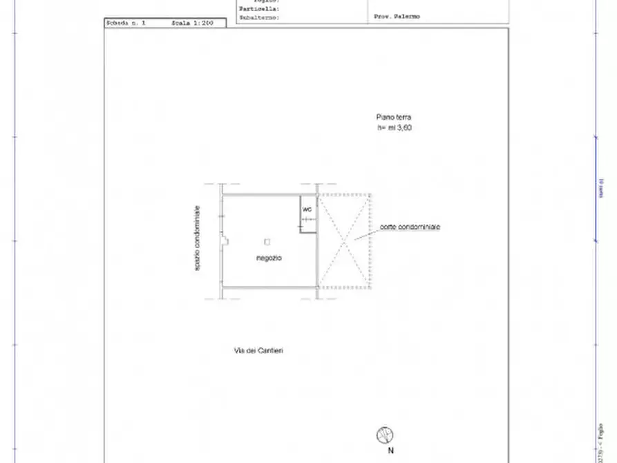 Immagine 17 di Negozio in vendita  in Via dei cantieri 43 a Palermo
