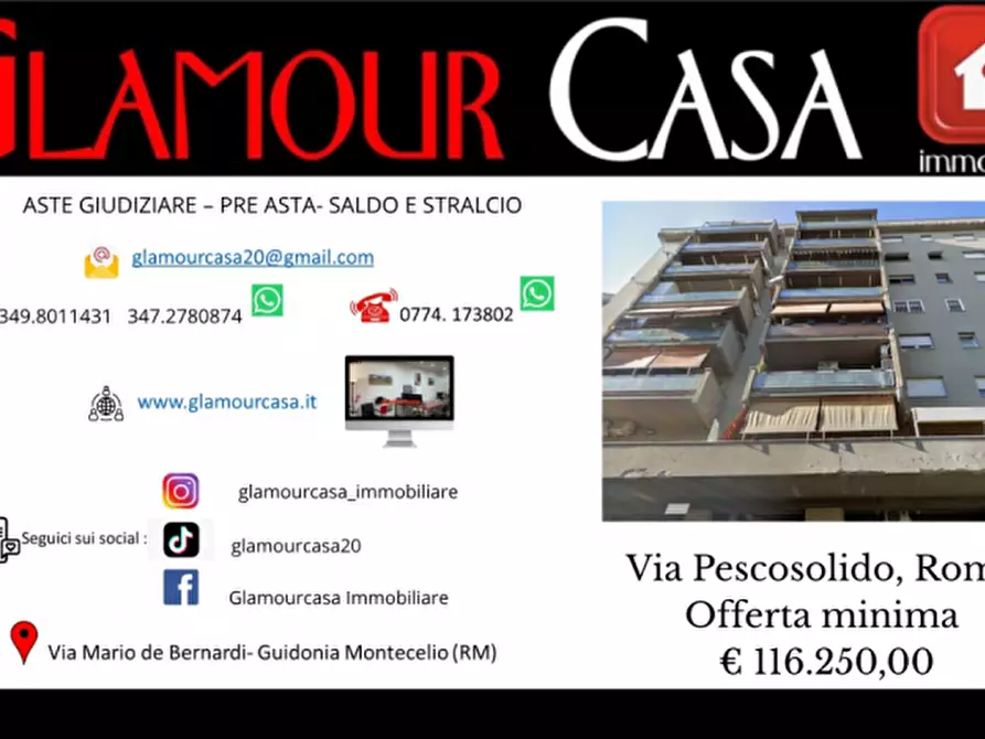 Immagine 1 di Appartamento in vendita  in Via Pescosolido a Roma