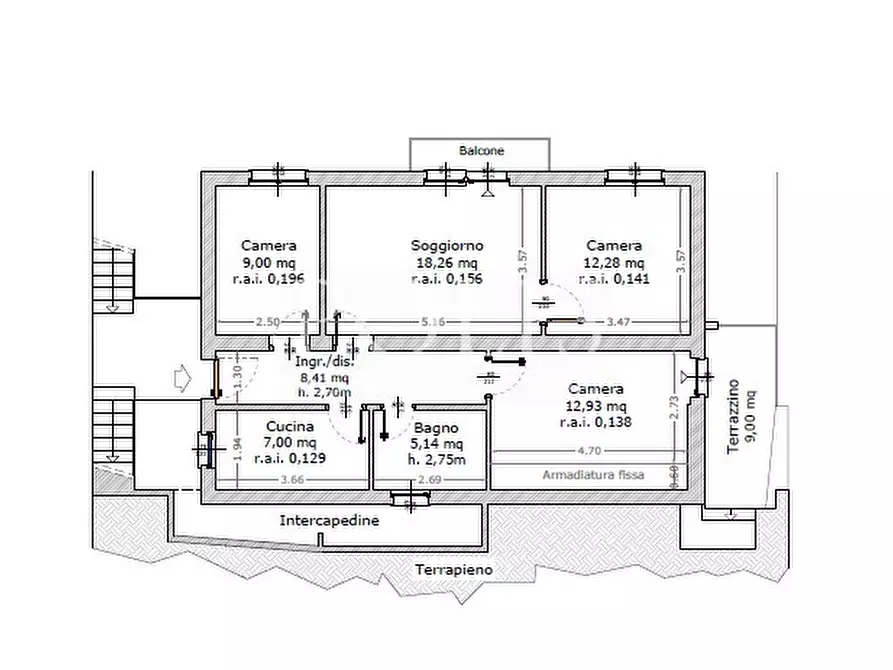 Immagine 18 di Appartamento in vendita  in VIA SANTA MARTA a Como