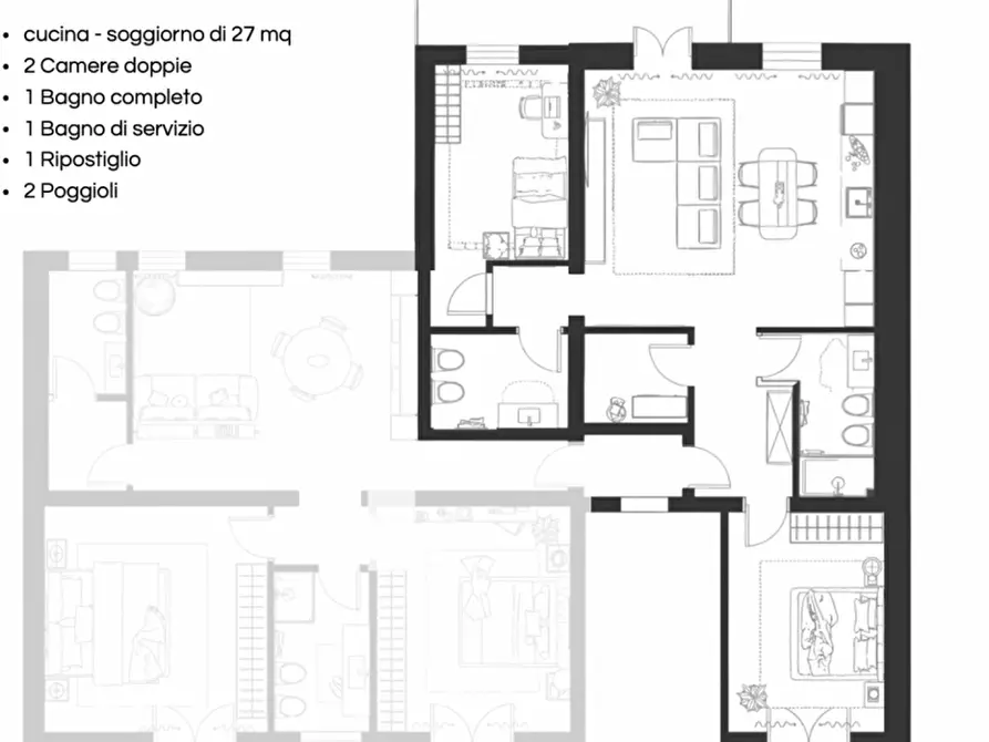 Immagine 2 di Appartamento in vendita  in Via Nino Bixio a Vicenza