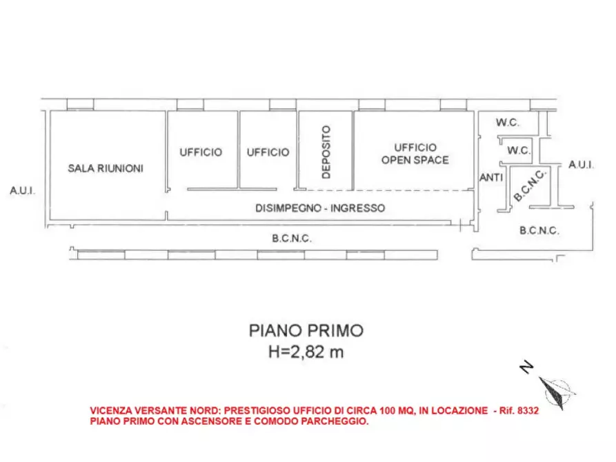 Immagine 19 di Ufficio in affitto  in Strada Ponte del Marchese a Vicenza