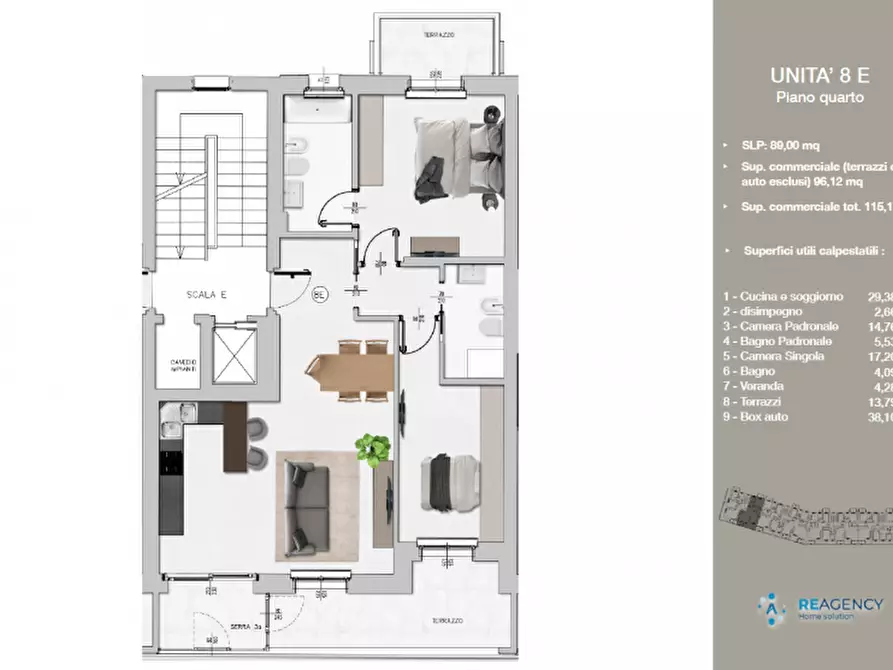 Immagine 2 di Appartamento in vendita  in Perugia, via Adriatica a Perugia