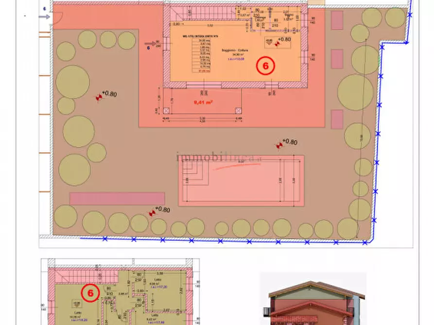 Immagine 13 di Villetta a schiera in vendita  in Via Primo Maggio a Costermano sul Garda