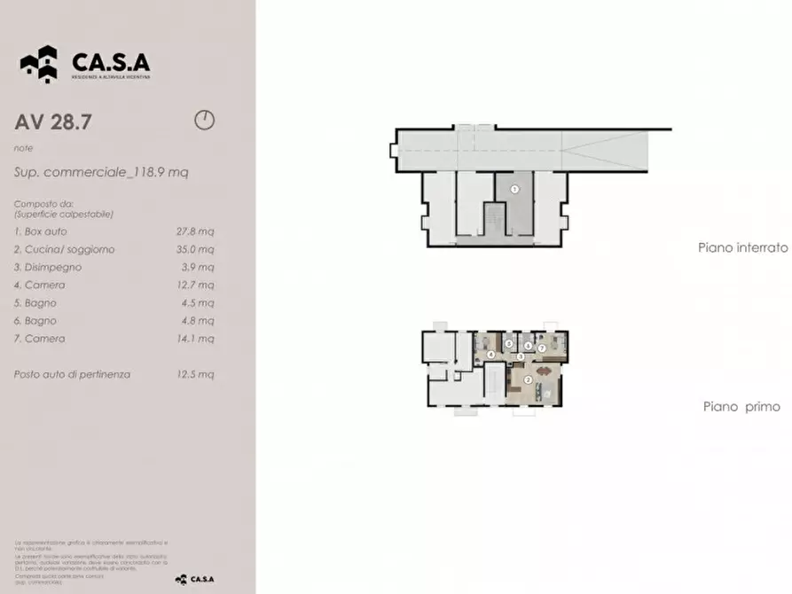 Immagine 6 di Appartamento in vendita  in Via Portule a Altavilla Vicentina