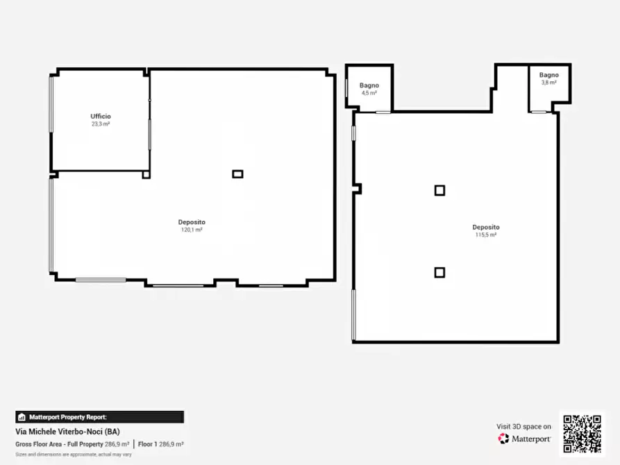 Immagine 9 di Magazzino in vendita  in via  viterbo a Noci