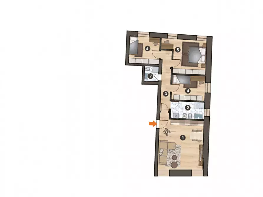 Immagine 10 di Appartamento in vendita  in Via Terme a Battaglia Terme