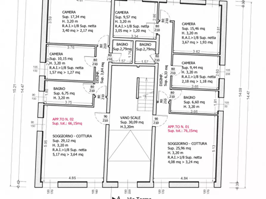 Immagine 13 di Appartamento in vendita  in Via Terme a Battaglia Terme
