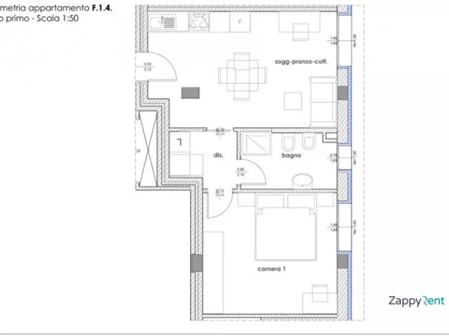 Immagine 23 di Appartamento in affitto  in Via Luigi Canonica, 37 a Milano