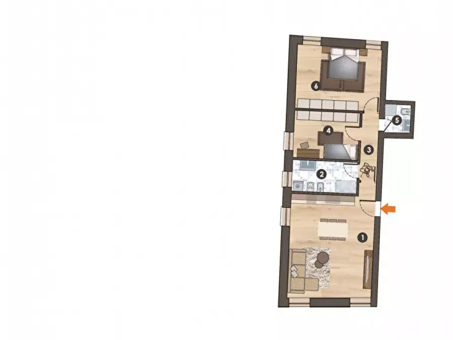 Immagine 13 di Appartamento in vendita  in Via Terme 78 a Battaglia Terme