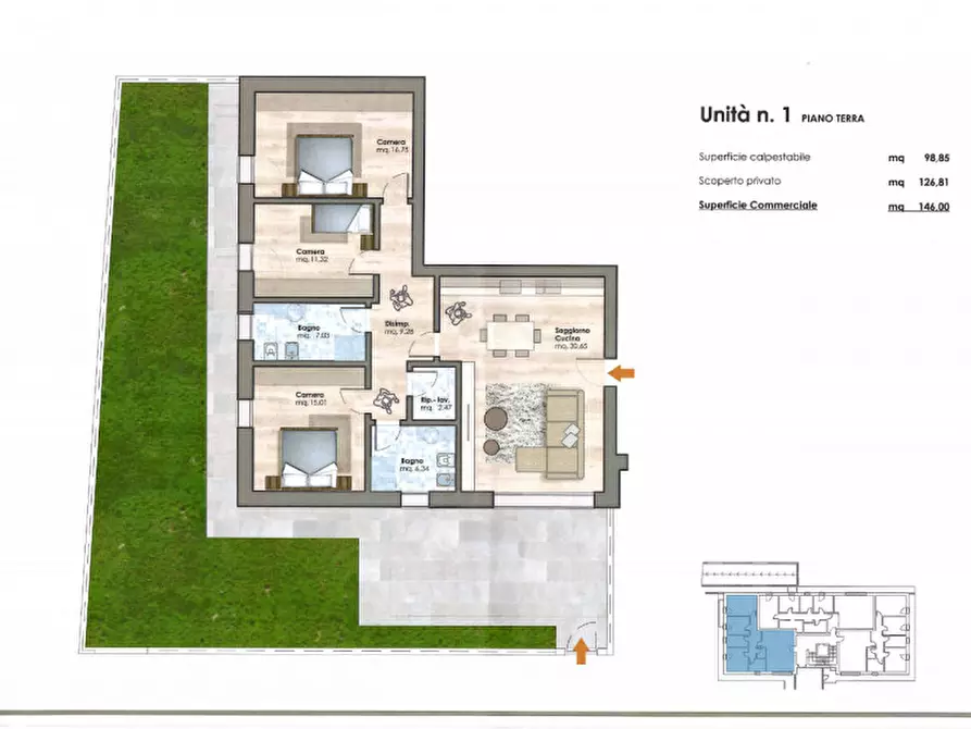 Immagine 4 di Appartamento in vendita  in Via Borgo Padova a Cittadella