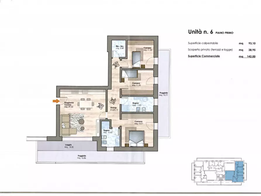 Immagine 8 di Appartamento in vendita  in Via Borgo Padova a Cittadella