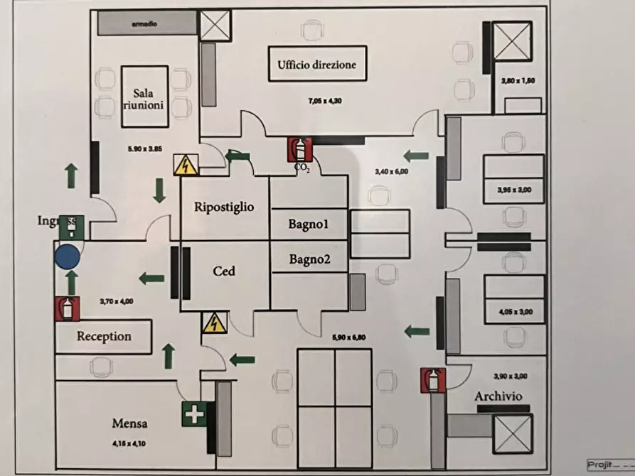 Immagine 9 di Ufficio in affitto  a Torri Di Quartesolo