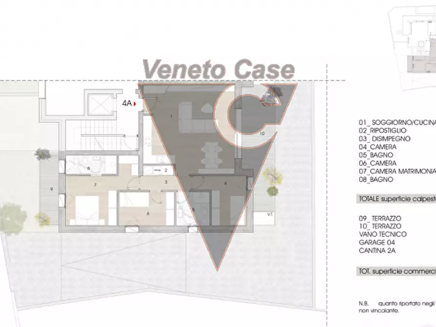 Immagine 17 di Appartamento in vendita  in via giulio zanon 30 a Padova