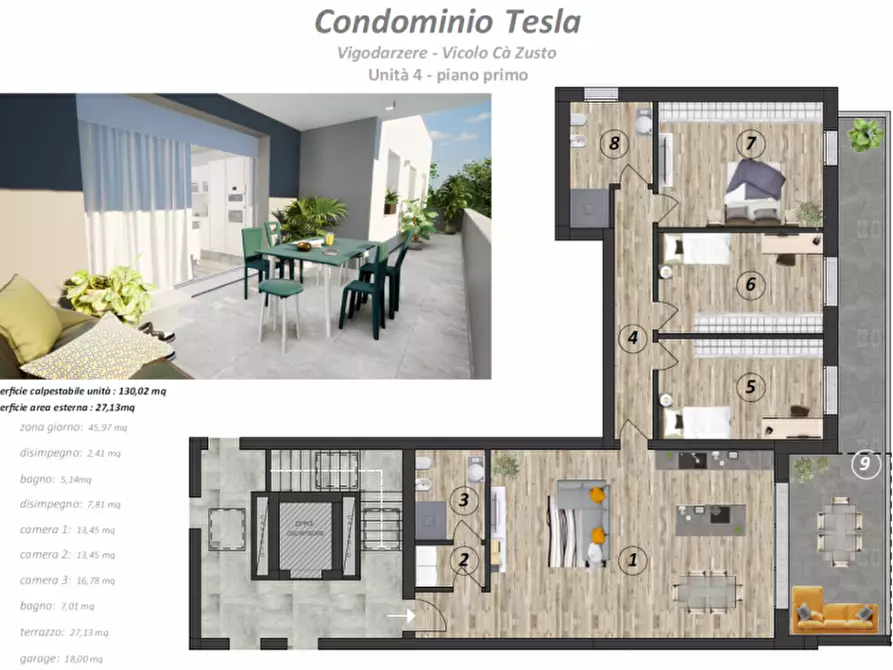 Immagine 46 di Appartamento in vendita  in vicolo cà zusto a Vigodarzere