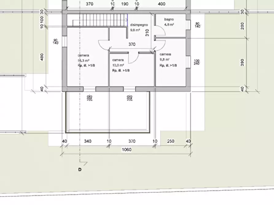 Immagine 5 di Villetta a schiera in vendita  a Ronco All'adige