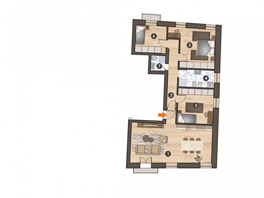 Immagine 15 di Appartamento in vendita  in Via Terme 78 a Battaglia Terme