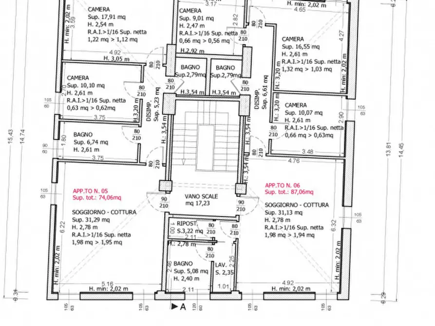 Immagine 14 di Appartamento in vendita  in Via Terme 78 a Battaglia Terme