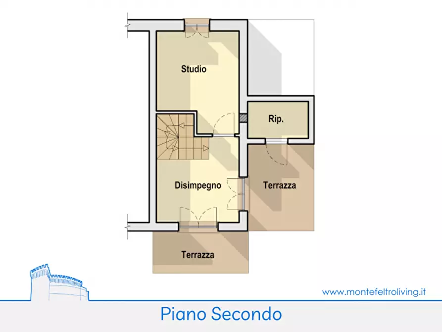 Immagine 29 di Villetta a schiera in vendita  in Via della Palazzina a Urbania