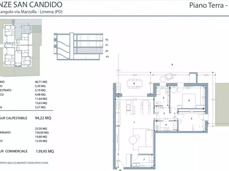 Immagine 14 di Appartamento in vendita  in VIA MARZOLA a Limena