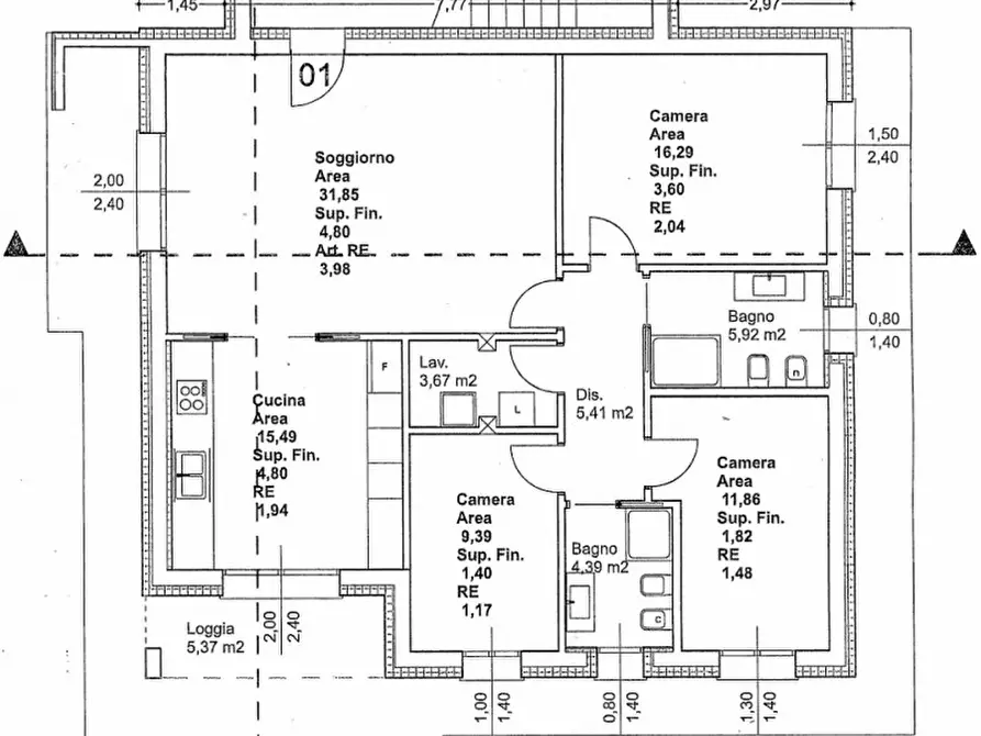 Immagine 8 di Appartamento in vendita  in via monte grappa a Preganziol