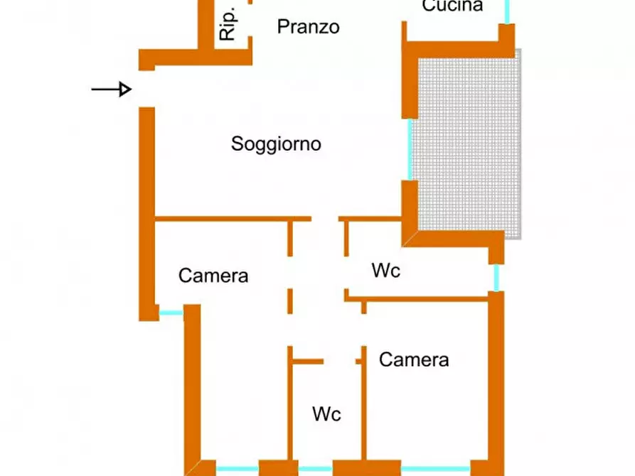 Immagine 2 di Appartamento in vendita  in Via Paradiso a Montopoli Di Sabina