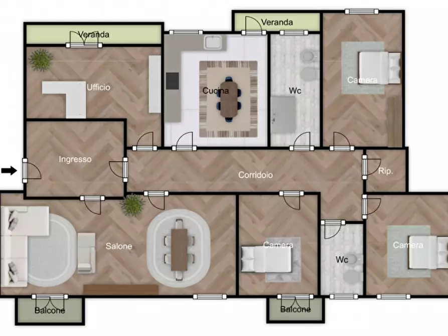 Immagine 19 di Appartamento in vendita  in via Florio, 31 a Palermo