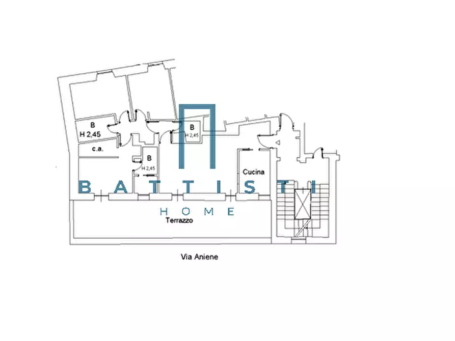 Immagine 22 di Appartamento in affitto  in Via Aniene a Roma