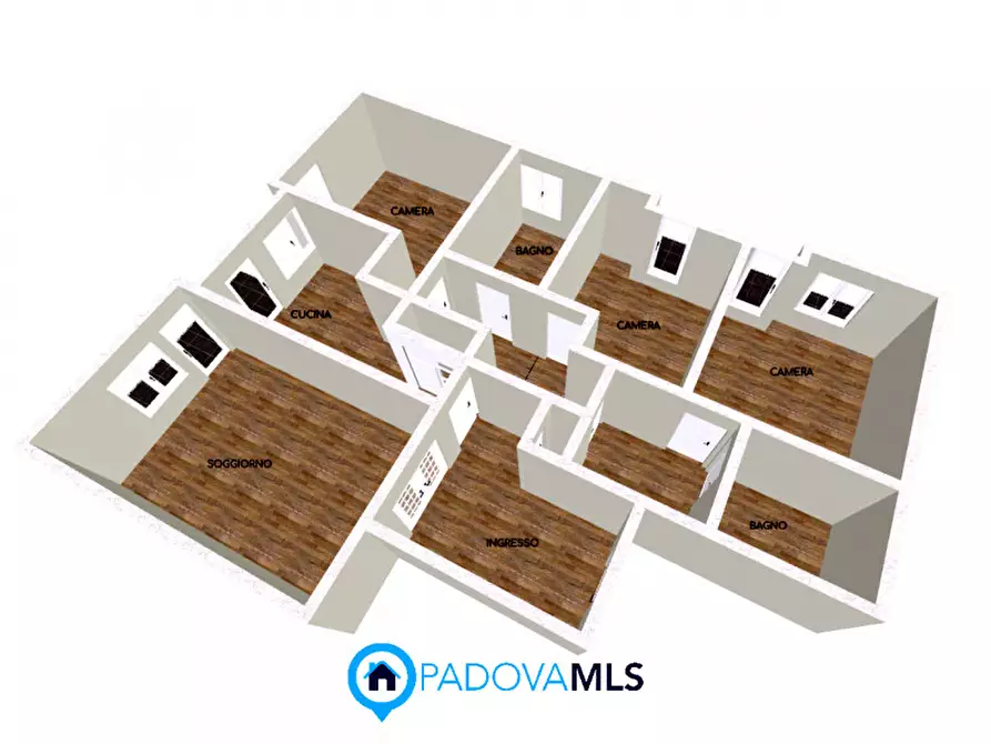 Immagine 28 di Appartamento in vendita  in Via Sant'Osvaldo a Padova