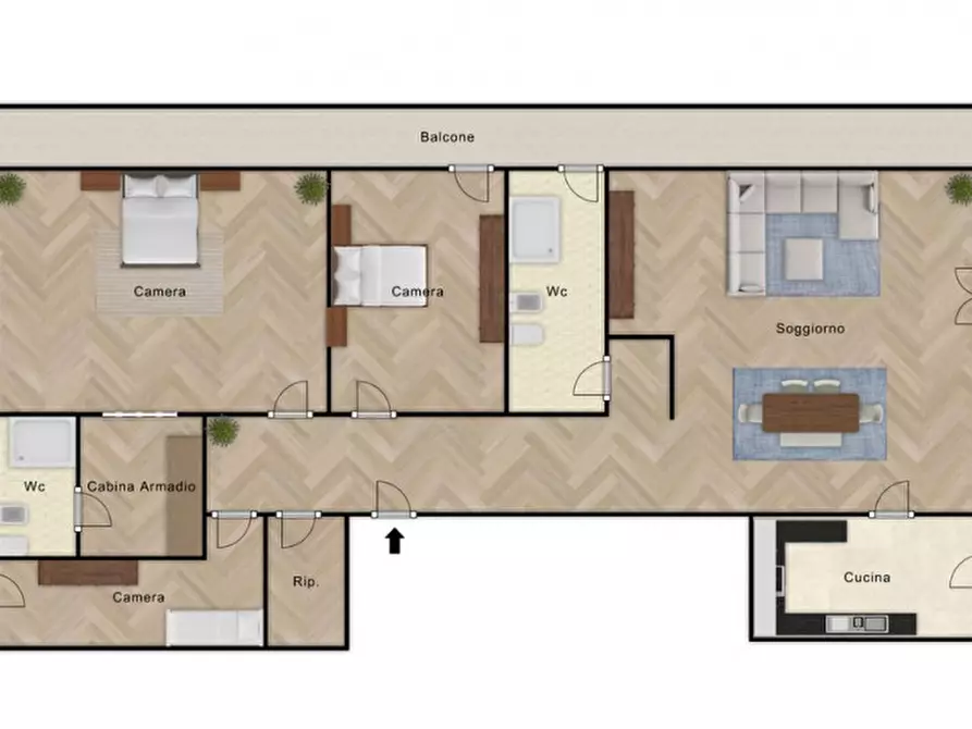 Immagine 23 di Appartamento in vendita  in Via Francesco Lo Greco 43 a Belmonte Mezzagno