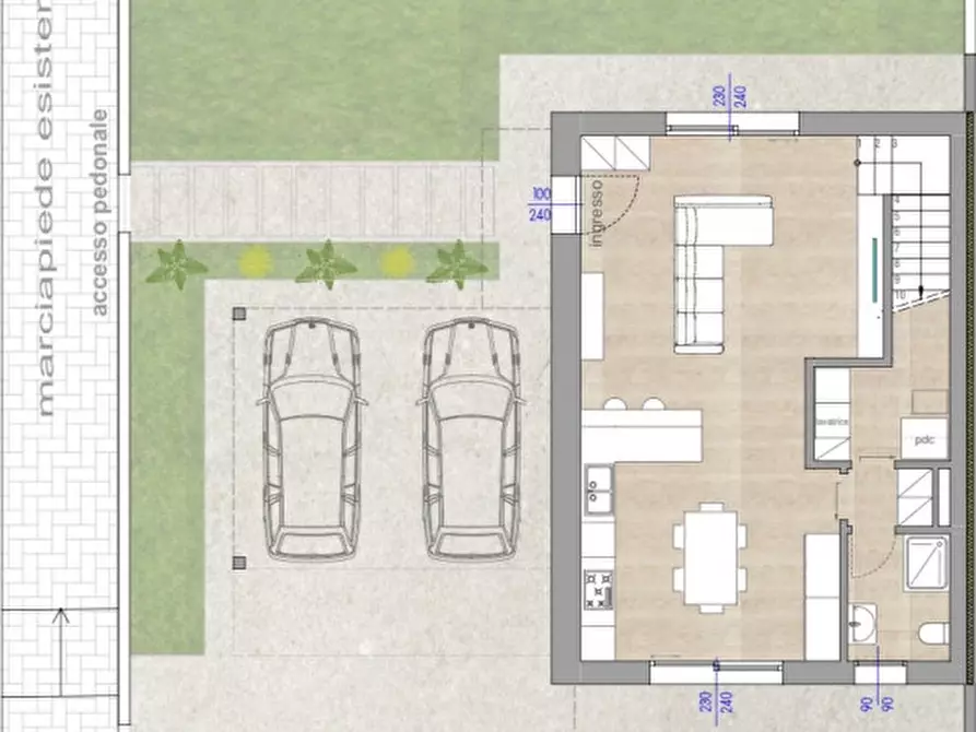 Immagine 5 di Casa bifamiliare in vendita  in Via Valentino Bernardi a Riese Pio x