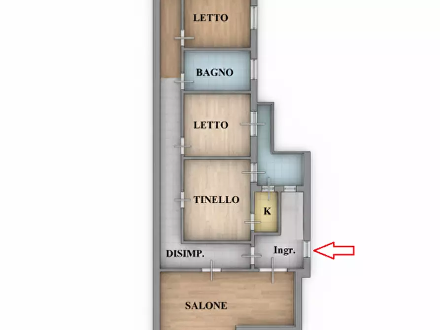 Immagine 2 di Appartamento in vendita  in Via di Leuca a Lecce