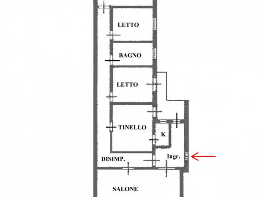 Immagine 3 di Appartamento in vendita  in Via di Leuca a Lecce