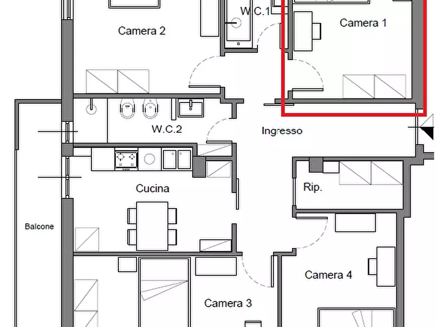 Immagine 21 di Camera in affitto  in Viale Famagosta a Milano