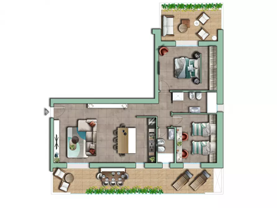 Immagine 11 di Appartamento in vendita  in Via Raffaello Sanzio a Senigallia