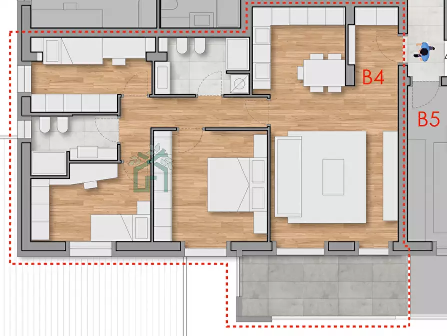 Immagine 8 di Appartamento in vendita  in Via Antonio Gramsci a Belfiore