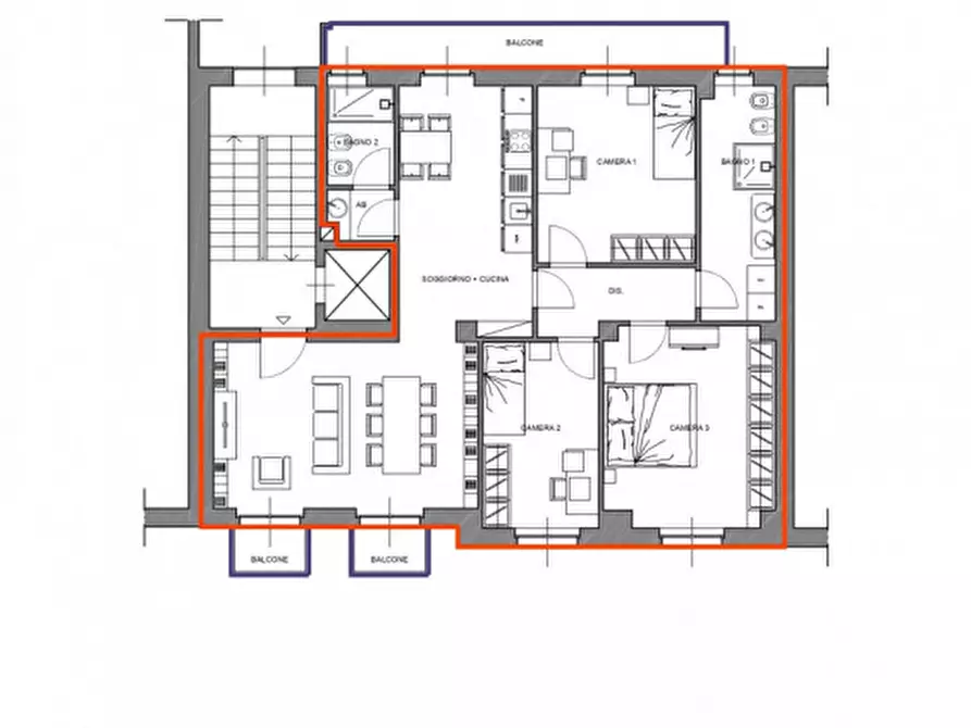 Immagine 8 di Appartamento in vendita  in Via Pier Fortunato Calvi 39 a Torino